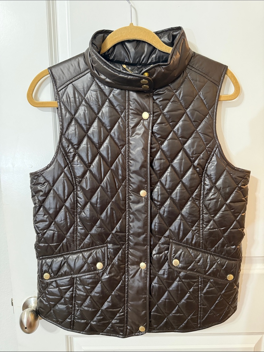 Talbots Quilted Puffer Vest in Black